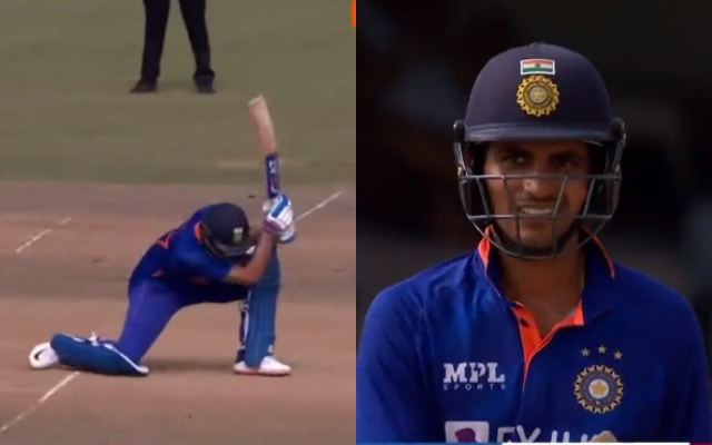Shubman Gill's dismissal in the second ODI against West Indies
