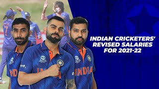 Indian cricketers' revised salaries revealed for the year 2021-2022