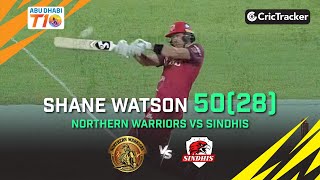 Northern Warriors vs Sindhis | Shane Watson 50(28) | Abu Dhabi T10 League Season 2