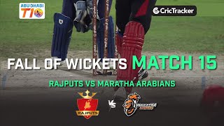 Rajputs vs Maratha Arabians | Fall of Wickets | Abu Dhabi T10 League Season 2