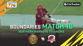 Northern Warriors vs Sindhis | Full Boundaries Highlights | Abu Dhabi T10 League Season 2