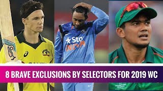 8 heartbreaking exclusions from World Cup 2019 squads