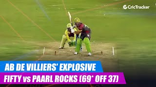MSL 2019: AB de Villiers' explosive half-century vs Paarl Rocks