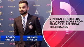 5 Indian cricketers who earn more from brands than from their board