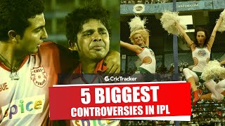 5 Biggest IPL Controversies in IPL History | Cheerleader's Racism Accusation , Shahrukh Khan Fight