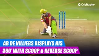 MSL 2019: AB de Villiers displays his 360° hitting skills with a scoop & reverse scoop