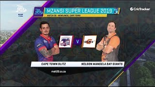 Highlights | Cape Town Blitz vs Nelson Mandela Bay Giants | Match 26 | MSL 2019