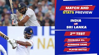 India vs Sri Lanka - 2nd Test Match, Predicted Playing XIs & Stats Preview