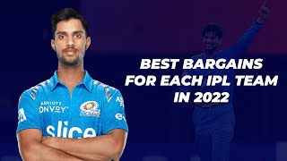 Best Bargain Buys For Each IPL team In 2022
