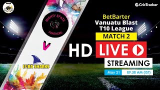 Vanuatu Blast T10 League 2020 Live Streaming : 2nd Match Mighty Efate Panthers vs Ifira Sharks