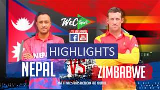 InstaReM Singapore Tri-Series, Match 1: Nepal vs Zimbabwe Highlights