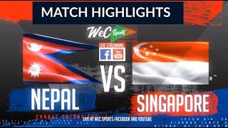 InstaReM Singapore Tri-Series, Match 2: Singapore vs Nepal Highlights