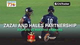 Rajputs vs Maratha Arabians | H Zazai and Alex Hales Partnership | Abu Dhabi T10 League Season 2